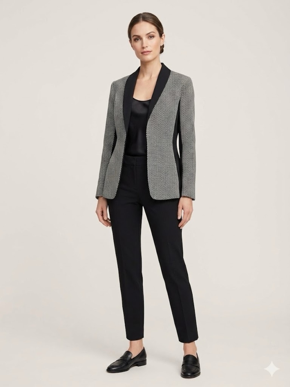 Lafayette 148 New York Black and White Blazer/Jacket